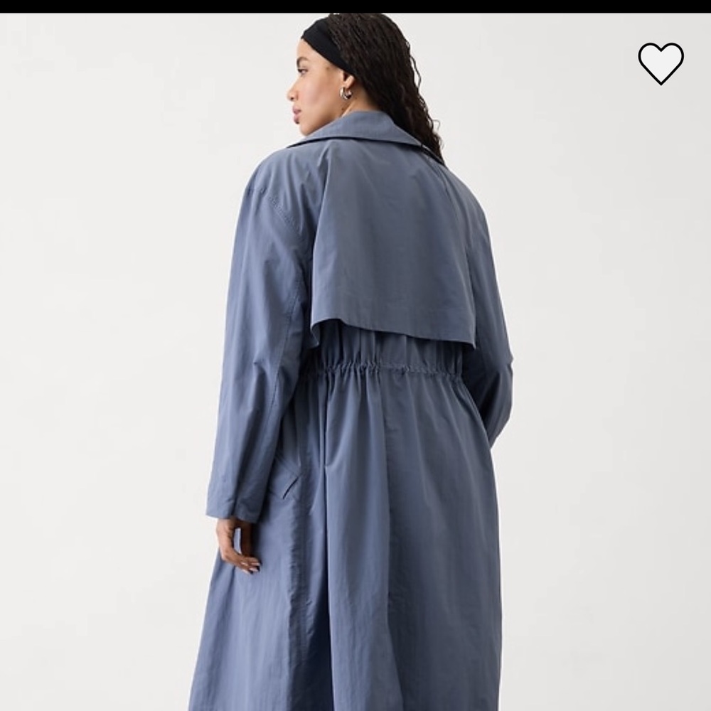 Athleta Blue Trench Coat